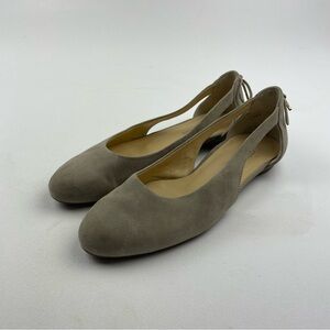 Paul Green Sling Back Flats Beige Suede Women's Size UK 4 (US 6.5)